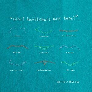 T Shirt What Bicycle Handlebars Are Those Nitto x Blue Lug Cycling Size XL